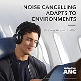 Soundcore by Anker Space One Active Noise Cancelling Headphones, with Headphones Case, 2X Stronger Voice Reduction, 40H ANC Playtime, App Control, LDAC Hi-Res Wireless Audio