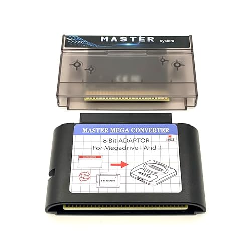 Master System Adapter & 1000 Games Cartridge,Play Retro 8-Bit Games on Genesis,SEGA Mega Drive Compatible,Classic Gaming Bundle (MS Cartridge+Cartridge Adapter+4G Card)