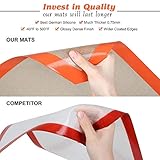 MMmat Silicone Baking Mat - Best German Silicone - Non Slip Silicone Baking Sheet, Non Stick Reusable Silicone Mats for Baking, Oven Liner, Counter Mat - Half Sheet Baking Mat, Set of 2