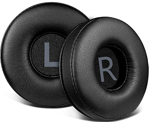 SOULWIT Earpads Replacement for JBL Tune 450BT (T450BT)/Tune 460BT(T460BT)/Tune 500BT (T500BT)/Tune 510BT/Tune 520BT, Ear Pads Cushions for JR 300BT/JR300/JR 310BT/JR310/E40BT - 70mm PL Black