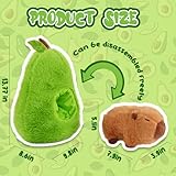 CHDBLOCK Avocado Capybara Plush Toy - 13.77 Inch Soft Capybara Stuffed Animal, Cute Avocado Food Plushie Pillow Doll for Kids and Adults