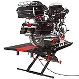 Black Widow Extra-Wide Pneumatic ProLift Motorcycle Scissor Lift Table 1,500 lb. Maximum Capacity with 31.25" Maximum Lift Height