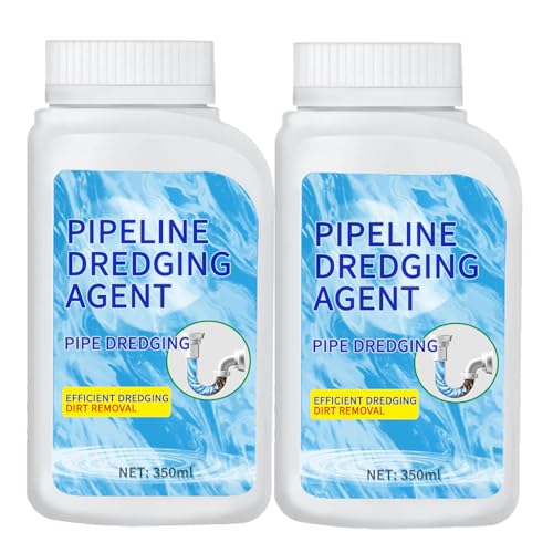 Pipeline Dredging Agent, Drain Clog Remover, Powerful Pipe Dredging Agent Powder, Sink and Drain Pipe Unclogging Agent For Kitchen Toilet (2)