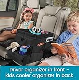 High Road Large CarHop Car Seat Organizer for the Front or Back Seat for Kids and Adults with Cup Holder Tray, Side Pockets and Cooler Compartment