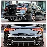 MCARCAR KIT Carbon Fiber Rear Bumper Diffuser for Audi A5 Sline S5 B9.5 Coupe/Convertible/Sportback 2-Door 4-Door2020-2024 Autoclave Molding Lower Bumper Lip Spoiler Body Kit Factory Outlet