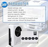 Treeligo 24V / 12V Truck Parking Air Conditioner Unit dc 12 volt 24 volt- Fast Cooling- 8 hours using 13500 BTU for RV, Truck, Farm Car, Van, Excavator, Bus, Car, Pickup, etc (24, Volts (DC))