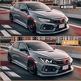 T T-ABC New Lambo Style Headlamp Compatible with Honda Civic Headlight 2016-2021 Sedan Hatchback Si Type R Touring Sport EX EX-L LX FK7 FK8 10th Gen Accessories Sequential Custom Replacement (HH)