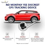 No Monthly Fee GPS Tracker - Family1st - 1 Year Subscription Included - Portable Discreet GPS Tracking Device, Compact GPS Tracker for Cars, Vehicles, Kids, Elderly, Teens