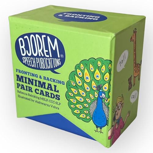 Bjorem Speech Minimal Pairs Fronting & Backing: Speech Therapy Cards for Children - Improve Articulation and Phonemic Awareness | Educational Materials | Speech Materials