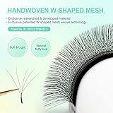 NAGARAKU 5D W Shape Eyelash Extension Supplies Natural Soft Volume 0.07mm D curl 8-12mm Mix Premade Fans Faux Mink Matte Black Cluster Easy Fanning False Lashes