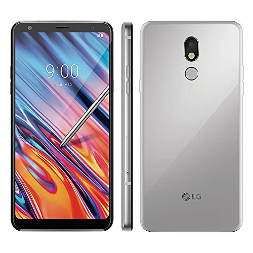 LG Stylo 5 (32GB, 3GB RAM) 6.2" FHD+, Snapdragon 450, 4G LTE GSM T-Mobile Unlocked (AT&T, Metro, Straight Talk) US Warranty LM-Q720T (Silvery White)