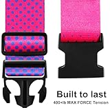 Gowraps Luggage Straps for Suitcases TSA Approved-2 Pack Bright Personalized Luggage Belt Strap for Suitcase/Carry On Bag Luggage Accessories for Travel (Gradient)