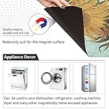 Kitchen Dishwasher Cover Van Gogh Sunflower Art Magnetic Dishwasher Stickers Decor Panel Decal, Home Decor Magnetic Stickers for Cabinet Appliances 23in W x 26in H