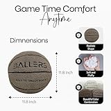 Generic Ballers Plush Basketball Pillow - Realistic Size, Ultra Soft, Great for Relaxation and Decoration, for Basketball Enthusiasts and Home Decor, Plush-Pillow-3Pack