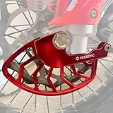 NICECNC Red Front Disc Brake Guard Protector Shield Compatible with Beta 125/200/250/300 RR 2-Stroke Race Edition 2023-2024 6061-T6 Aluminum Compatible with with KYB Forks See Fitment