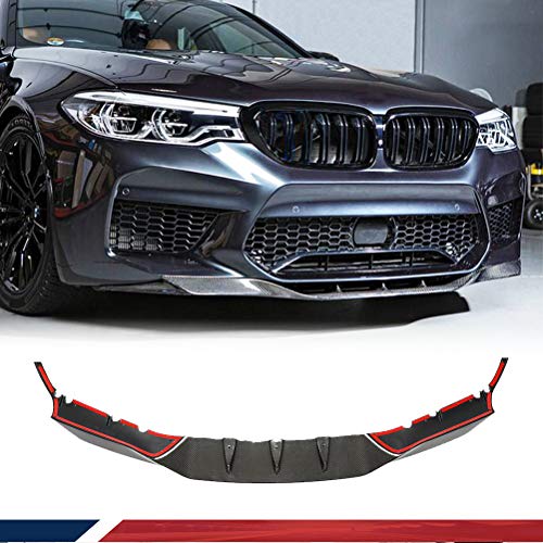 F90 Carbon Fiber Front Lip for BMW F90 M5 2018-2020 Front Bumper Lip Spoiler Splitters Bumper Guard (A Style)