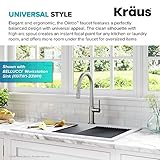 KRAUS Oletto Single Handle Pull Down Kitchen Faucet in Spot Free Stainless Steel, KPF-2820SFS