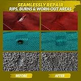 Coconix Fabric & Carpet Repair Kit | Fix Tears, Holes, and Burns on Fabric and Carpet Upholstery, Rugs, and Clothing | Easy Application with Customizable Colors