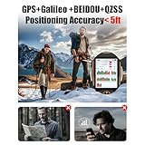 A8 GPS Handheld Navigator, Portable Hiking GPS for Outdoor, Multi-GNSS Support, Rugged Waterproof Button-Operated Handheld GPS with Preloaded USA Basemap