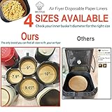 10 Inch Air Fryer Disposable Paper Liner Round, [ XXL Size] 100Pcs Air Fryer Parchment Paper Liners for 7QT Air Fryer, Non-stick, Food Grade Baking Paper