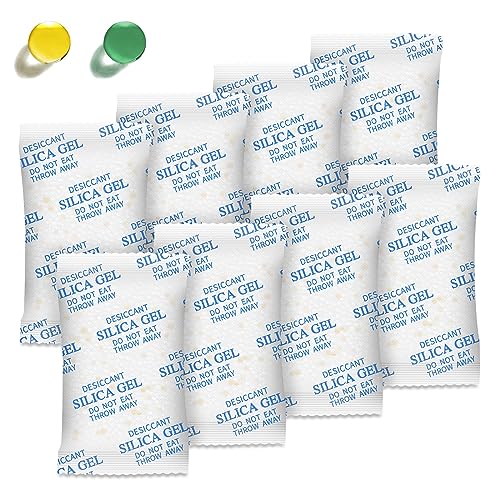 Moisture Absorbers, 20G 75 Pack Premium Transparent Desiccant for Storage, Silica Gel Desiccant Packets (20G, 75)