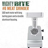 LEM Products MightyBite #8 Meat Grinder, 500 Watt Aluminum Electric Meat Grinder Machine, Ideal for Regular Use