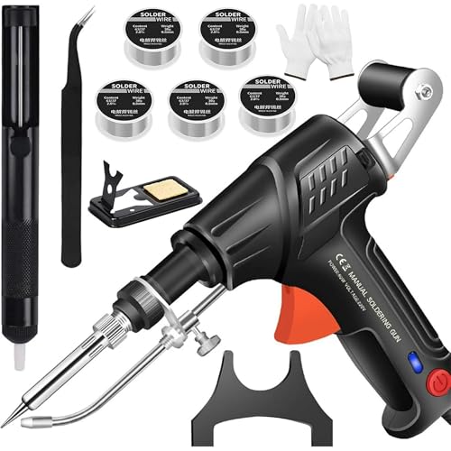 Ayyecoeeye Professional Welding Tool Set, 5-Piece Precision Soldering Kit, Multi-Function Industrial Welding Tools (black)