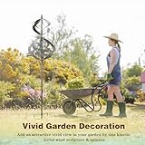 Winwindspinner Wind Spinners Outdoor Metal - Large Kinetic Wind Spinner for Yard Garden, Windmills Lawn Ornament Décor for Lawn Patio (Height 84")