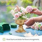 Nuptio Gold Vases for Centerpieces Wedding - 10 Pcs 6.5in Height Metal Urn Planter Elegant Wedding Centerpieces for Tables - Trumpet Vase for Weddings Party Decoration Centerpiece Table Decorations