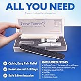 CurveCorrect Ingrown Toenail Treatment Kit – Corrector Strips, Remover & Straightener for Curved Nails, Pain Relief, Removal of in Grown Toe Nails, Professional Toenail Correction Braces