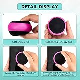 Suclain 16 Pack Touch Screen Cleaner Balls Phone Cleaning Ball Microfiber Touch Car Screen Glass Cleaner for Computer Laptop Monitor Camera Lens Gift for Christmas(Black,Blue,Rose Red,Purple)