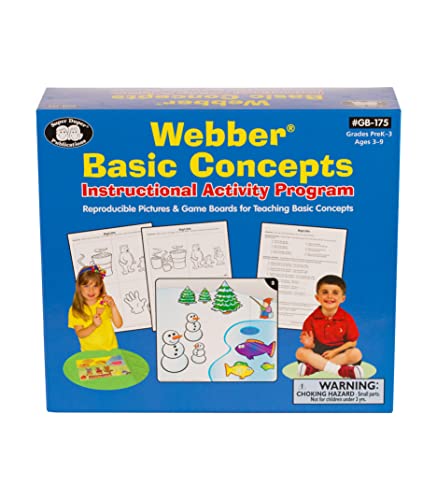Super Duper Publications | Webber® Basic Concepts Instructional Activity Program | Educational Learning Resource for Children | Speech Therapy