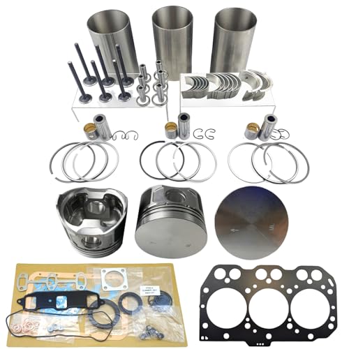 Pmtihxu 3TNE74 Engine Overhaul Rebuild Kit For Yanmar 3TNE74 Engine AF17 AF18 AF170 Tractor EE-65/70Z GC221 GC322 CA230 Combine For John Deere X495 X595 2210 4100 119624-22082 11962422082