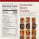 Beatrice Bakery Co Variety Wrapped Fruitcake Slices, Real Fruit and Nuts Freshly Made, Brandy, Bourbon and Rum Fruitcake, Est. 1917 (Fruitcake Slices Variety Pack)