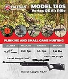 Wearable4U - Hatsan Mod 130S Carnivore .30 Cal 600 FPS / 34 FPE - Big bore Break Barrel Air Rifle .30 Caliber w/Vortex Piston & QuietEnergy (QE)| Medium Game air Gun + Pro Bundle.