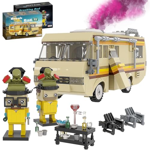 Break Bad RV,Walter White and Jesse Pinkman Building Set Toy,Gifts for 6+ Boys Girls Adult,Compatible with Lego(721 Pieces)