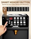 WantJoin Automatic Fructose Dispenser for Commercial, Stainless Steel Syrup Dispenser for Bubble Tea Equipment, Fructose Quantitative Machine with Measuring Cup, 8.45QT, Black