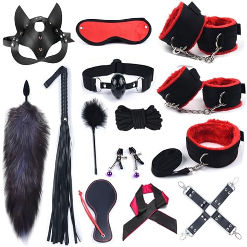 New Sex Bondage BDSM Kit Restraints Sex Toy Adult Toy Set with Handcuffs SM Beginner Kit for Couples Sweaters KI21-140
