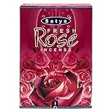 Fresh Rose Incense Sticks and Incense Stick Holder Bundle Insence Insense Satya Incense