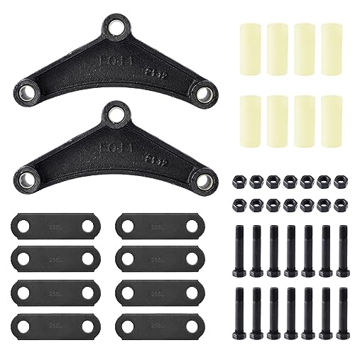 SPARKWHIZ Trailer Shackle Kit, Tandem Trailer Axle Shackle Kit for Double Eye Springs (3.5K -5.2K Axles)