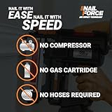 Worx Nitro 20V 18GA Brad Nailer Cordless Fires 80 Nails Per Minute, Cordless Nail Gun Anti-Ejection, Nail Gun Battery Powered Tool-Free Jam Release WX842L.9 Power Share – Tool only