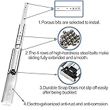 KCOLVSION 1 Pair 34 Inch 500 Lb Capacity Heavy Duty Drawer Slides with Screws,Side Mount Full Extension 3 Fold Ball Bearing Stainless Steel Hardware Drawer Rails,Industrial DIY