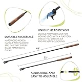 KABIN Blow Stick -Extendable Blow Poke & Fire Poker - Oxygenate & Stoke Your Fire Safely & Easily in Fireplaces & Woodstoves - Fireplace Tools Set