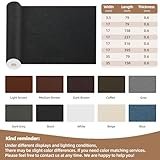 Shagoom Leather Repair Patch, 17X79 Inch Repair Patch Self Adhesive Waterproof, DIY Large Leather Patches for Couches, Furniture, Kitchen Cabinets, Wall （Black, 17X79 Inch）