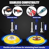 133 PCS Sanding Disc Drill Polishing Kit Sanding Attachment, 3 Inch Wet Dry Headlight Restoration Kit, Hook and Loop Sandpaper Buffing Pads with Rotary Tools for Car Wood Metal Glass Resin Expoxy