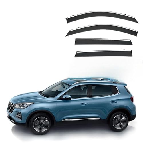 YGDZWZQB Rain Guards for Car Windows for Chery Tiggo 5X MK1 2017+, Extra Durable Outside Mount Car Visors Rain Guards Car Accessories
