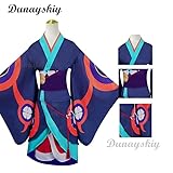 Anime Mononoke Medicine Seller Kusuriuri Kimono Uniform Cosplay Costume Halloween Carnival Party Outfit Unisex (Female S)