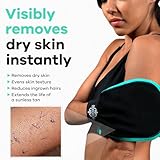 Dermasuri Deep Exfoliating Glove - Polishing Mitt Body Scrubber - Korean Skin Cleaner Exfoliator & Dead Skin Buffing Treatment - Keratosis Pilaris Scrub Remover- Shower Skincare (1 Pack)