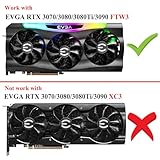 inRobert PLD09220S12H Graphics Card Fan Replacement for EVGA RTX 3070 3080 TI 3090 FTW3 Ultra GPU Cooling Fan (Fan-Full Set)