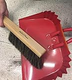 Dustpan Bench Woodworking Brush-USA 13 inch Horsehair Brushes are Used for Counter, Furniture, Drafting, Patio, Fireplace Cleaning, Shop Brush, Leather Tie, Woodworking Tool & Accessories